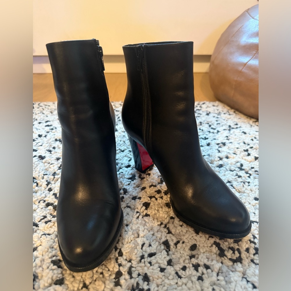Christian Louboutin Adox 85 Black Calf
Leather Ankle Boots -Size 36.5 - Picture 7 of 8